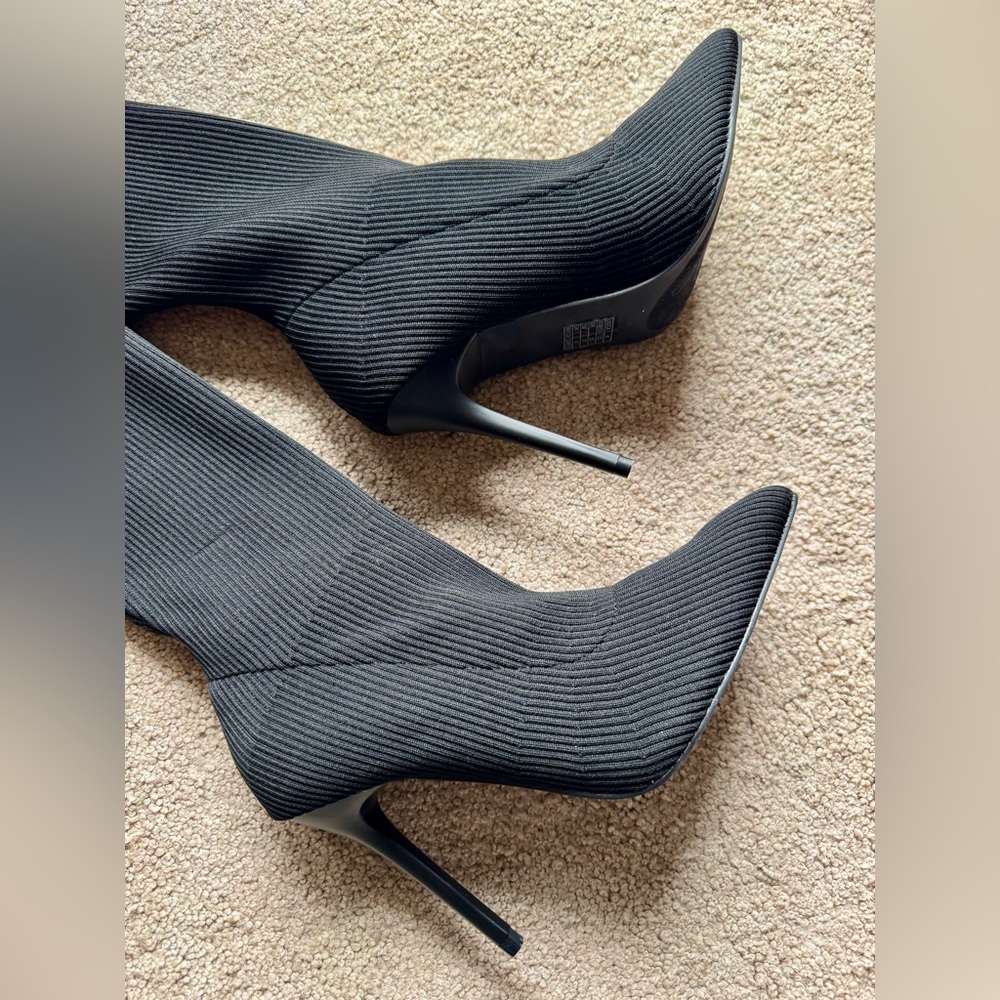 Forever 21 Sock Boot Stiletto Heel Pointy Size 6 - Picture 2 of 6